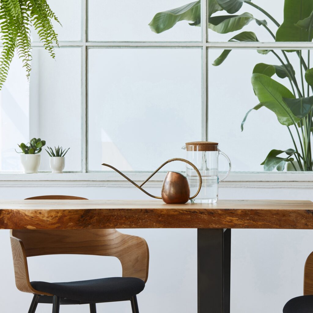 Interior design of dining room